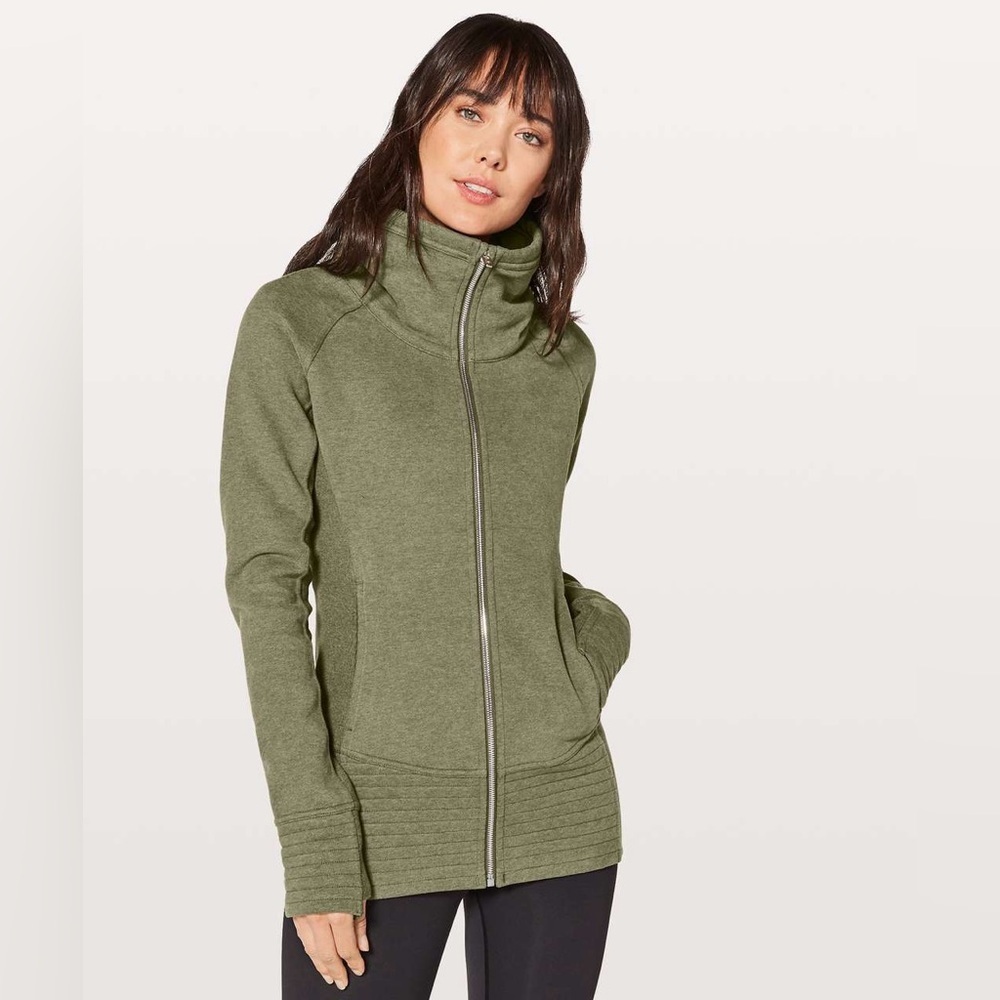 Lululemon Radiant Jacket II Heathered Fatigue Green